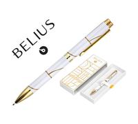 Belius BOLIGRAFO CARTE BLANCHECOLOR Y BLANCO DORADO TINTA AZUL CAJA DE DISEÐO