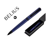 Belius BOLIGRAFO TURBO ALUMINIO COLOR AZUL Y NEGRO TINTA AZUL CAJA DE DISEÐO