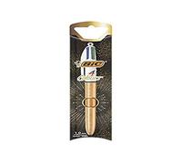 Bolígrafo Bic 4 colores dorado blíster 1 unidad