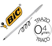 Bolígrafo Bic Cristal Celebration Unidad de Tinta Negra Plata