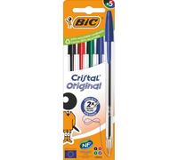 Bolígrafo BIC Cristal Original 516346 Recargable 5 Colores Surtidos