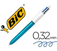 Bolígrafo Bic Cuatro Colores Azul Brillo Punta 1 Mm - BIC