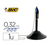 BOLIGRAFO BIC CUATRO COLORES CON PEANA