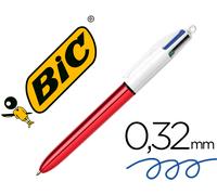 Bolígrafo Bic Cuatro Colores Rojo Brillo Punta 1 Mm - BIC