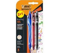 Bolígrafo BIC Gelocity Quick Dry 972035 Punta Media 0,7mm Pack 3 Surtidos
