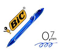 Bolígrafo retráctil de secado rápido Bic Gelocity con tinta de gel azul punta de 07 mm