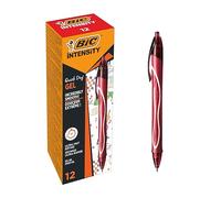 Boligrafo bic gelocity quick dry retractil tinta gel rojo punta de 0,7 mm