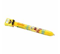 Bolígrafo Bob Esponja Pantalones Cuadrados, bolígrafo con 8 colores diferentes, artículo oficial, idea de regalo ideal