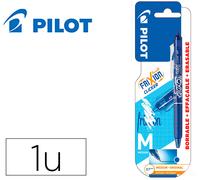 Bolígrafo Borrable Pilot Frixion Clicker 07 Mm Azul Punta Media En Blister