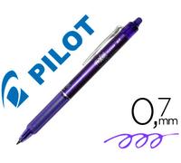 Bolígrafo Borrable Pilot Frixion Clicker 07 mm Color Violeta en Blíster