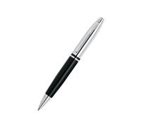 Bolígrafo Calais Premium cromado con tapa cromada brillante, presentado en una c