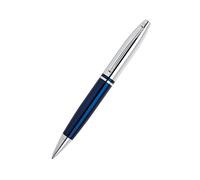 Bolígrafo Calais Premium cromado con tapa cromada brillante, presentado en una c