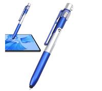 Bolígrafo capacitivo, ligero con soporte para teléfono, bolígrafo multifuncional, soporte móvil duradero, ángulo ajustable con luz LED, multifuncional para pantalla táctil