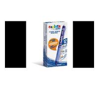 Carioca Bolígrafos Borrables Oops Azul | Caja 12 de Bolígrafos Borrables Recargables Azul con Tinta Termosensible | Bolígrafo Retráctil |Empuñadura TexturIzada | Punta de Ø 0,7 mm | 12 piezas