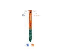 Bolígrafo Click&Clack Tigre de Legami - Dos Colores (Azul y Naranja) con Diseño Divertido