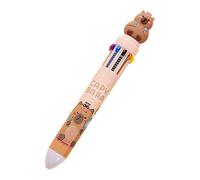 Bolígrafo Colorido | Pensas De Rodillos Retráctiles 10 En 1 | Ben Point Writing Pen, Linda Papelería Capybara Capybara Para El Trabajo En Casa Escolar