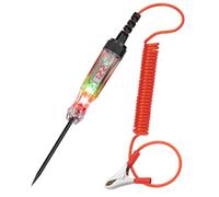 Bolígrafo Comprobador De Resistencia Voltajes Digitales Bolígrafo Prueba Automotriz Carcasa ABS Cable Retráctil Lectura LED Diseño Liviano Probador Eléctrico Automotriz Retráctil