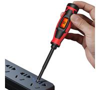 Bolígrafo comprobador eléctrico - Destornillador con mango antideslizante y sensor sin contacto - Detector de tensión sin contacto | Para reparación de circuitos y enchufes en la oficina