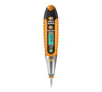 Bolígrafo comprobador multidigital CA/CC 12-250 V, medidor de electricidad, detector voltaje por inducción, bolígrafo prueba, visión nocturna, pantalla LCD(Yellow)