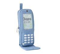 Bolígrafo con impresión de teléfono y múltiples bolsillos para suministros escolares viaje pluma impermeable