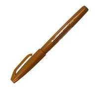 Bolígrafo con punta de fieltro, marca Pentel, color amarillo ocre