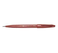 Bolígrafo con punta de fieltro, marca Pentel, color marrón