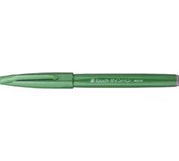 Bolígrafo con punta de fieltro, marca Pentel, color verde