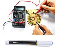 Bolígrafo conductor, bolígrafo electrónico de pintura conductora de alta liquidez para tarjetas electrónicas de graffiti de circuitos de reparación de placas de circuito (dorado)