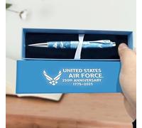 Bolígrafo conmemorativo del 250 aniversario, bolígrafo de aniversario, 250 años de libertad de América, 4 de julio de Estados Unidos (250 Fuerza Aérea)