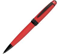 Cross Bolígrafo Bailey lacado rojo mate con cita PVD negro pulido