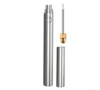 Bolígrafo de alambre caliente inalámbrico para tallado de espuma y manualidades - Herramienta de grabado de calentamiento rápido con puntas de aleación para hacer modelos, 16,5 cm (plata)