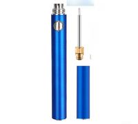 Bolígrafo de alambre caliente recargable para trenzar, sellador de extremo de cable con puntas de aleación, herramienta de calentamiento rápido, 16,5 cm (azul)
