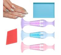 Bolígrafo de arte de diamantes - Bolígrafos de pintura en forma de maceta | 3xArt Pen-Set Accesorios Gemas Bandeja Pegamento Arcilla | Pluma recargable para pintura diamante | No hay herramientas para