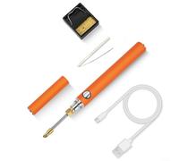 Bolígrafo de batería de iones de litio de 5 V 15 W con corriente de 1100 A, interfaz de rosca de 510, múltiples puntas recargables por USB para tareas de soldadura eléctrica (cabeza de herradura)