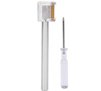Bolígrafo de borde de cuero Bolígrafo de borde de acero inoxidable Rodillo de pintura Craft Oil Pen Aplicador Herramienta de artesanía de cuero(Plata)