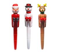 Bolígrafo de boxeo - Bolígrafos de boxeo navideños para niños | 3 bolígrafos interactivos navideños para reducir el estrés | Bolígrafo de escritura divertido Fidget | Herramienta de escritura creativa
