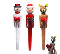 Bolígrafo de boxeo genérico divertido, bolígrafo de juguete de boxeo, 3 bolígrafos interactivos de Navidad para reducir el estrés, bolígrafo de escritura para, herramienta de escritura creativa