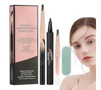 Bolígrafo De Cejas Curvadas - Lápiz Para Cejas, Lápiz De Cejas | Pluma De Ceja Líquida Mejorada, Con Un Aplicador de Punta Tenedor Principio 4, Maquillaje De Tinte De Cejas, T