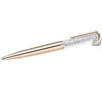 Bolígrafo de cristal Swarovski chapado en oro rosa con diseño de cisne
