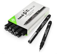 Bolígrafo De Dibujo Uni Pin Fineliner Tinta Negra 0.9mm Punta Paquete De 12