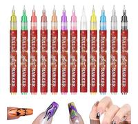 Bolígrafo de esmalte de uñas, manicura de secado rápido con 12 colores, marcadores de esmalte de uñas para mujer - para amantes de la madre y la novia profesionales, salón en casa estudio uso