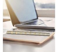 Bolígrafo de Firma, Herramienta de Escritura Elegante de Latón Multifuncional para Regalos de Empresa y Escuela, Patrón de bambú, 14,5 Cm, 1 Unidad