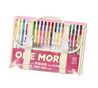 Bolígrafo de gel acrílico multiusos de 0,8 mm, multicolor, retráctil, para dibujo artístico, dibujo, boceto, toma de notas, superposición de diario de colores
