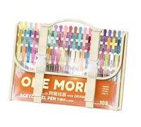 Bolígrafo de gel acrílico retráctil de 0,8 mm para dibujar, para artistas, estudiantes, diario, bocetos, toma de notas y garabatos, marcadores para colorear mezclables