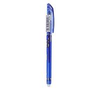 Bolígrafo de gel borrable de 0,38 mm con recambios azules, bolígrafos de papelería para la escuela, oficina, bolígrafos merasables, borrables, color azul frío, ambos mueren al final