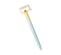 Bolígrafo de gel con temática de barbacoa que cambia de color, bolígrafo de gel de con acción giratoria y agarre antideslizante, punta de metal de 0, 5 mm para oficinas escolares, escritura de