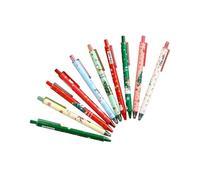 Bolígrafo De Gel Con Temática Navideña Tintas Retráctiles De Dibujos Animados De Secado Rápido De 0 5mm Para Escritura Diaria Suministros Escolares De Oficina Navidad 10 Uds.