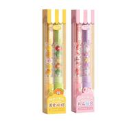 Bolígrafo de gel de 2/4 piezas con perlas retráctiles para niños, niñas, estudiantes, adultos, diario de 0 5 mm, punta suave para escribir cultura alimentaria