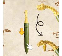 Bolígrafo de gel de dinosaurio - Resina de 5,91 pulgadas | Bolígrafos de tinta de gel con agarre ergonómico, para notas, dibujo, bolígrafo | Uso escolar, hogar, oficina, regalo creativo para niños y