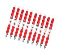 Bolígrafo De Gel Ergonómico Punta Retráctil De 0 5mm Secado Rápido Para Tomar Notas Suministros De Oficina Bolígrafos De Colores Rojo Negro 10 Uds.